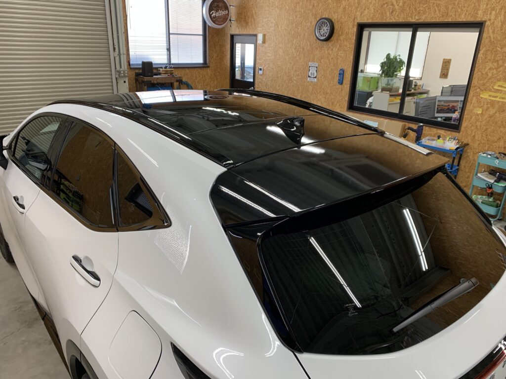 NX350hルーフラッピング