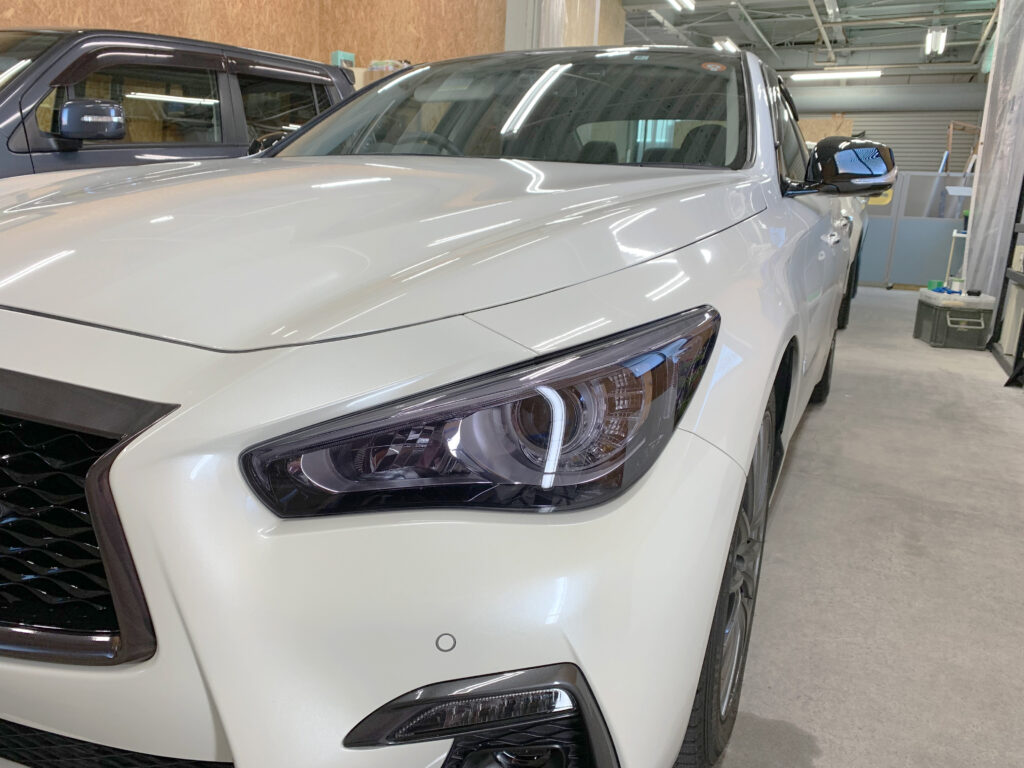 スカイラインヘッドライトプロテクション