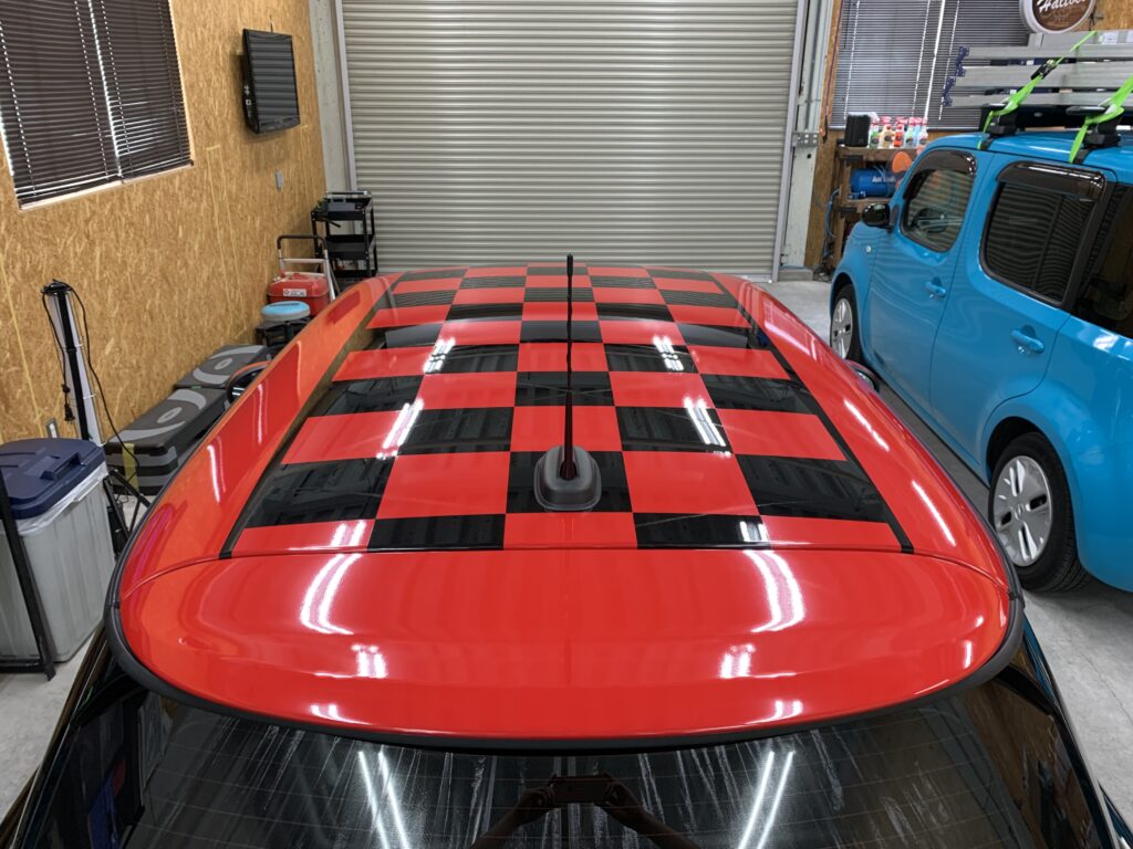 ミニクーパールーフラッピング