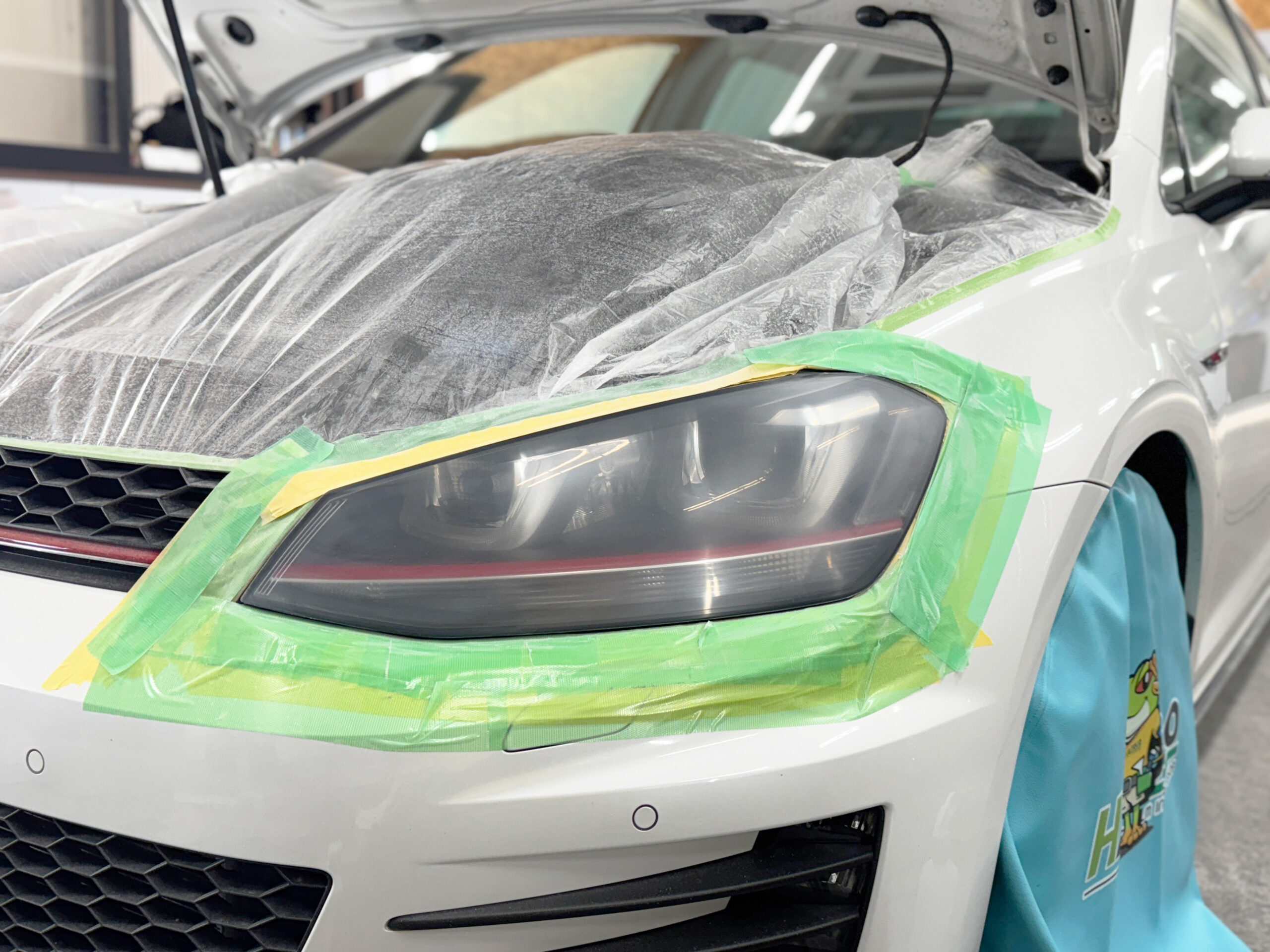 ゴルフヘッドライトリペア