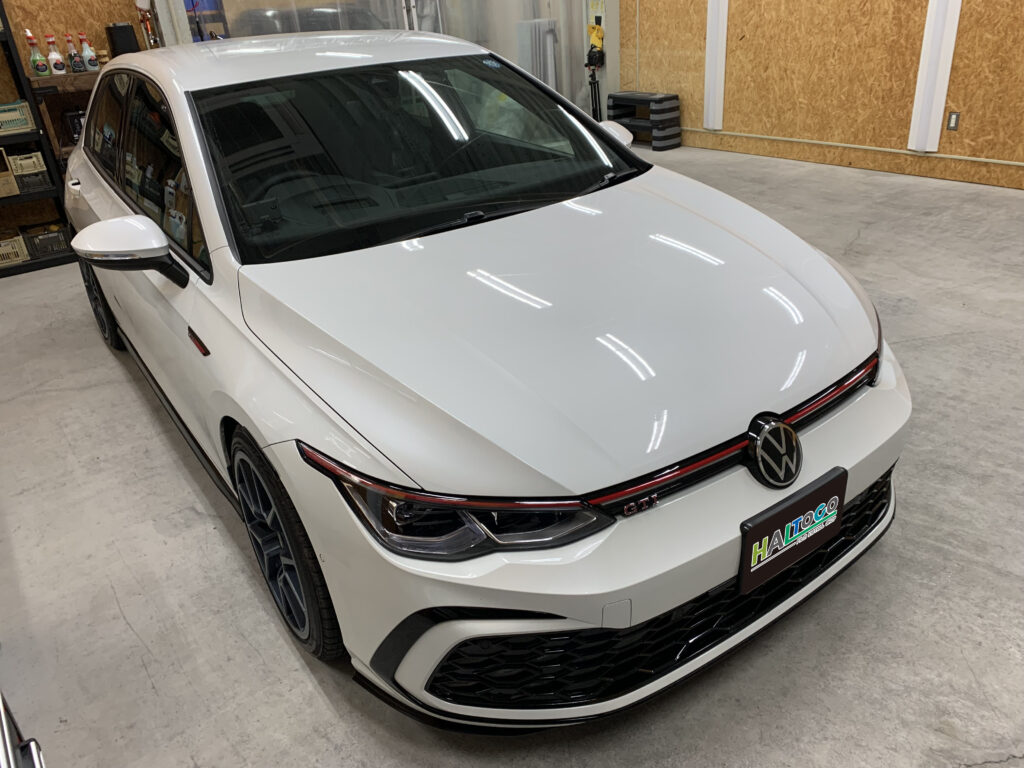フォルクスワーゲン ゴルフGTI ヘッドライトプロテクションフィルム施工車両