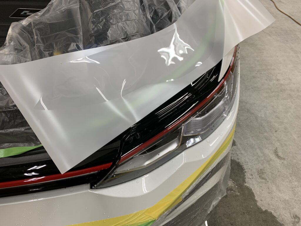 ゴルフGTI ヘッドライトプロテクションフィルム プレカットフィルム