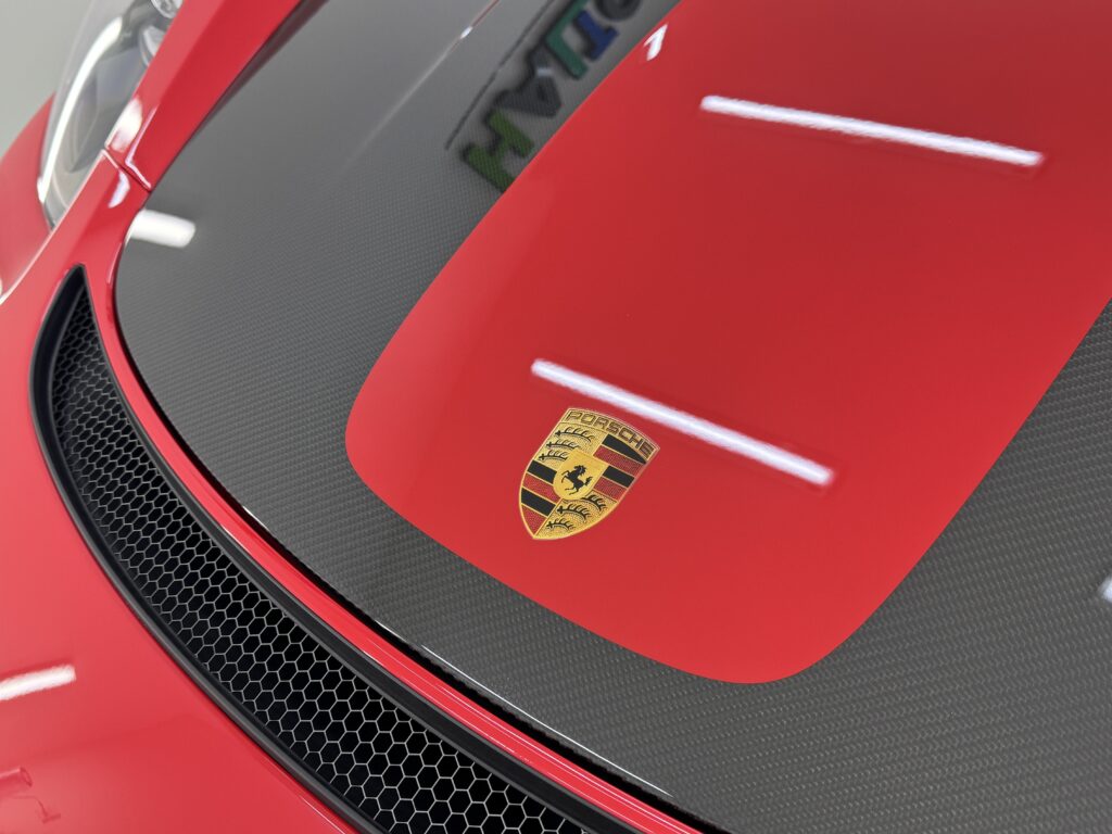 718 Spyder RS カーボンボンネットとPPF施工後の完成写真