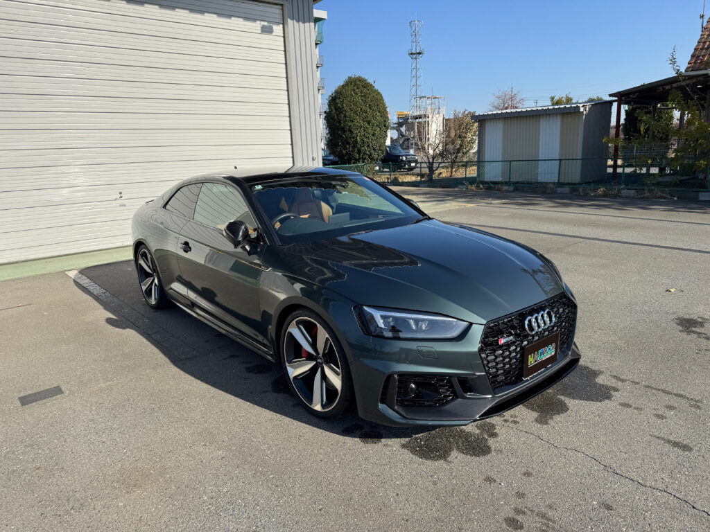ヘッドライトリペア完成後のAudi RS5全体と仕上がり
