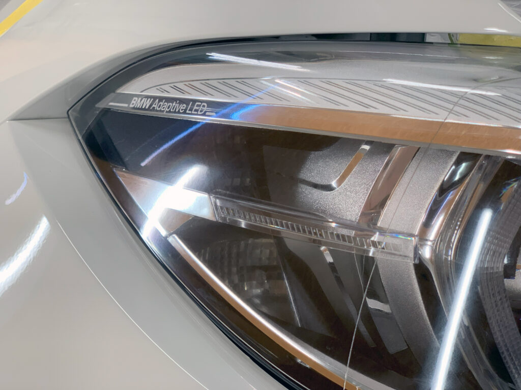 BMW M2 F87 BMW Adaptive LEDヘッドライトPPF施工後