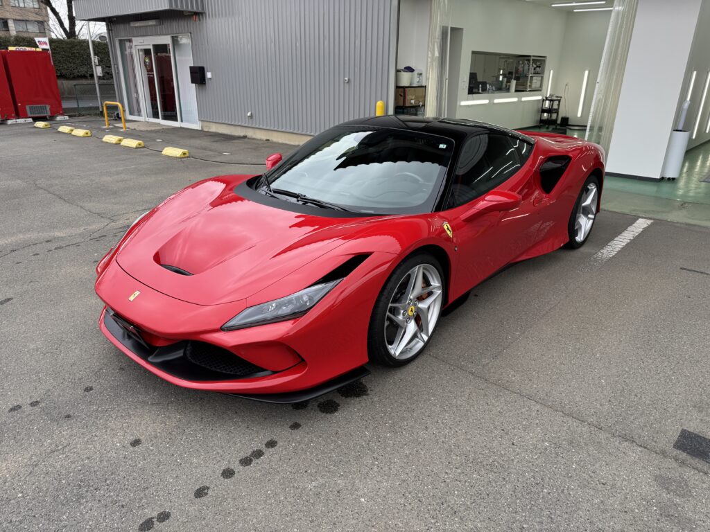 フルボディプロテクション施工完成後のFerrari F8 Tributo