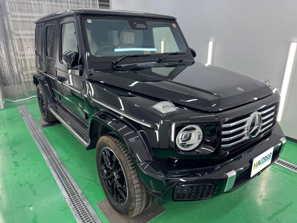 Mercedes-Benz G450d ブラックアウトラッピング施工前