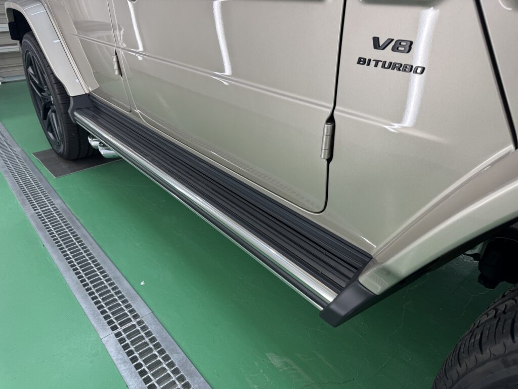 Gクラス ランニングボード プロテクションフィルム施工前