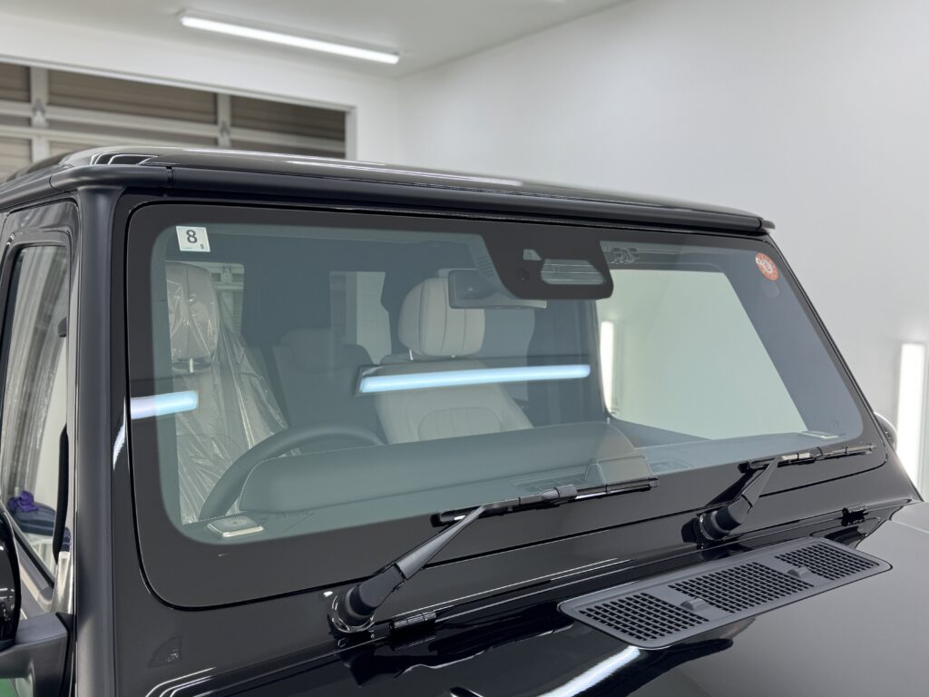 Mercedes-Benz Gクラス フロントガラスプロテクションフィルム施工完成