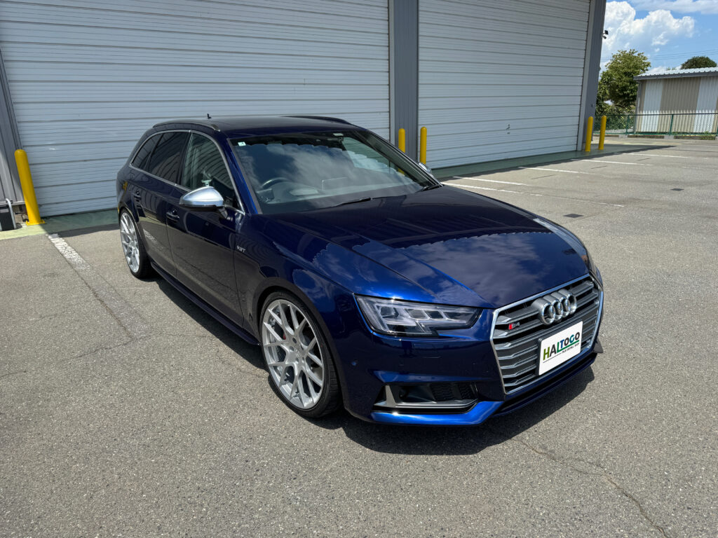 Audi S4 ヘッドライトリペア・PPF施工完成後のフロントビュー