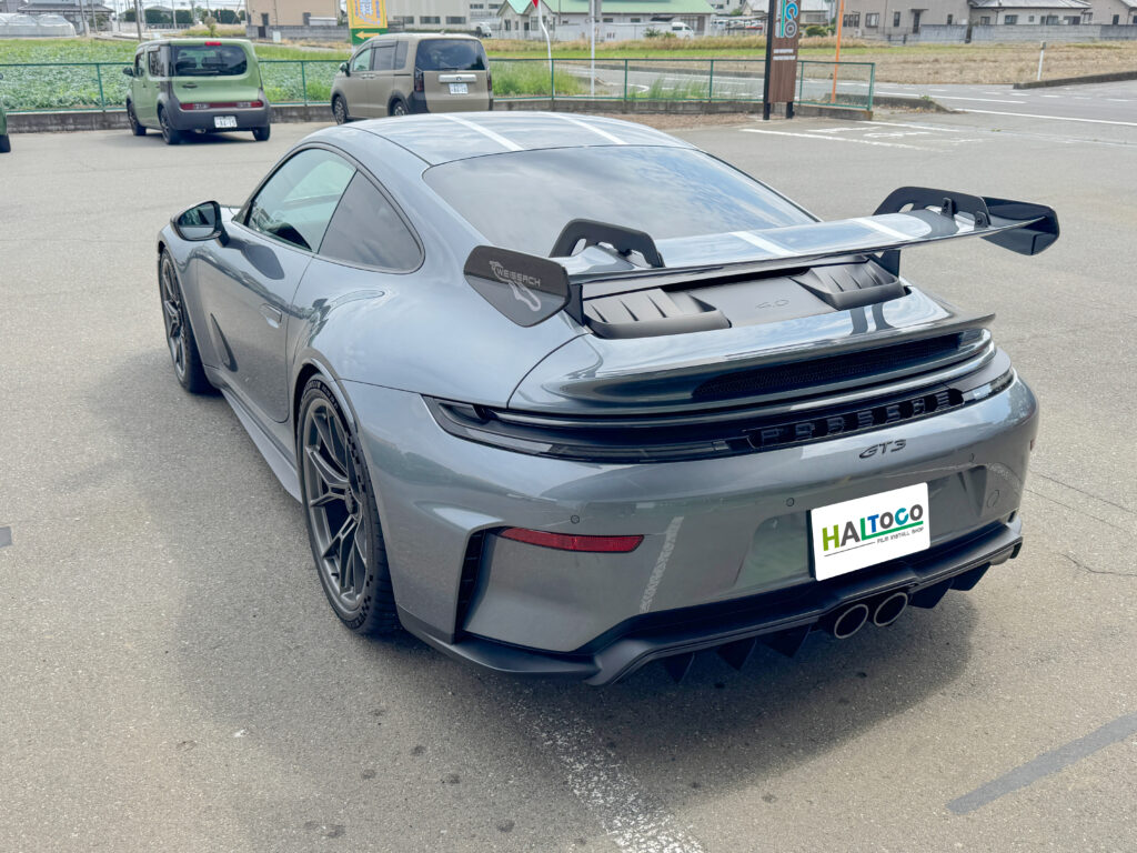 ポルシェ911 GT3 フルプロテクション施工後のリア外観