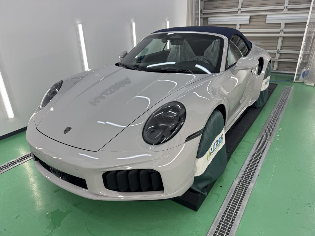 ポルシェ911ターボSカブリオレ992.2 プロテクションフィルム施工前