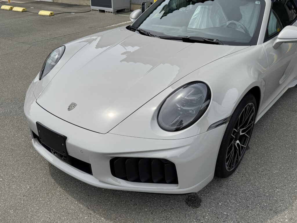 ポルシェ911ターボSカブリオレ992.2 フロント周りPPF施工後