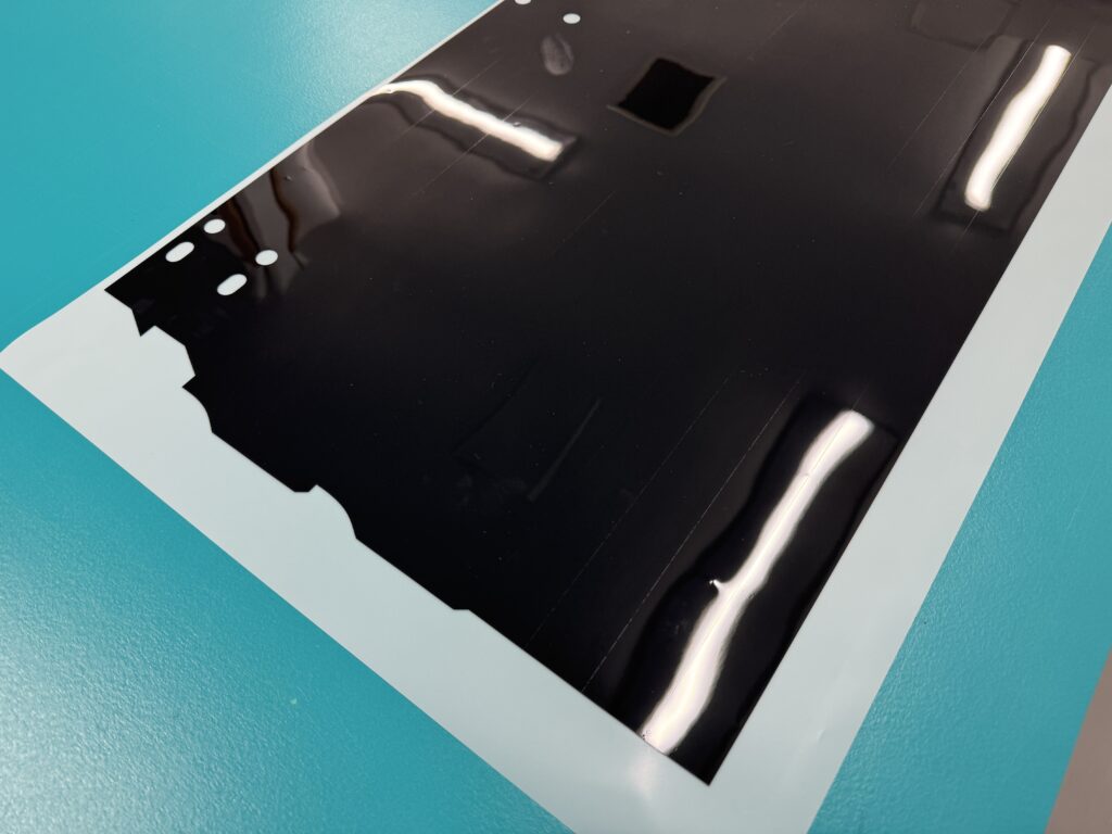 G450dのランニングボードに使用するグロスブラックのカラーPPF