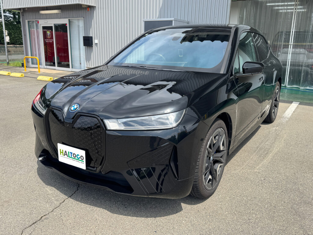 BMW iX フロントグリル スモークPPF施工後の車両全体