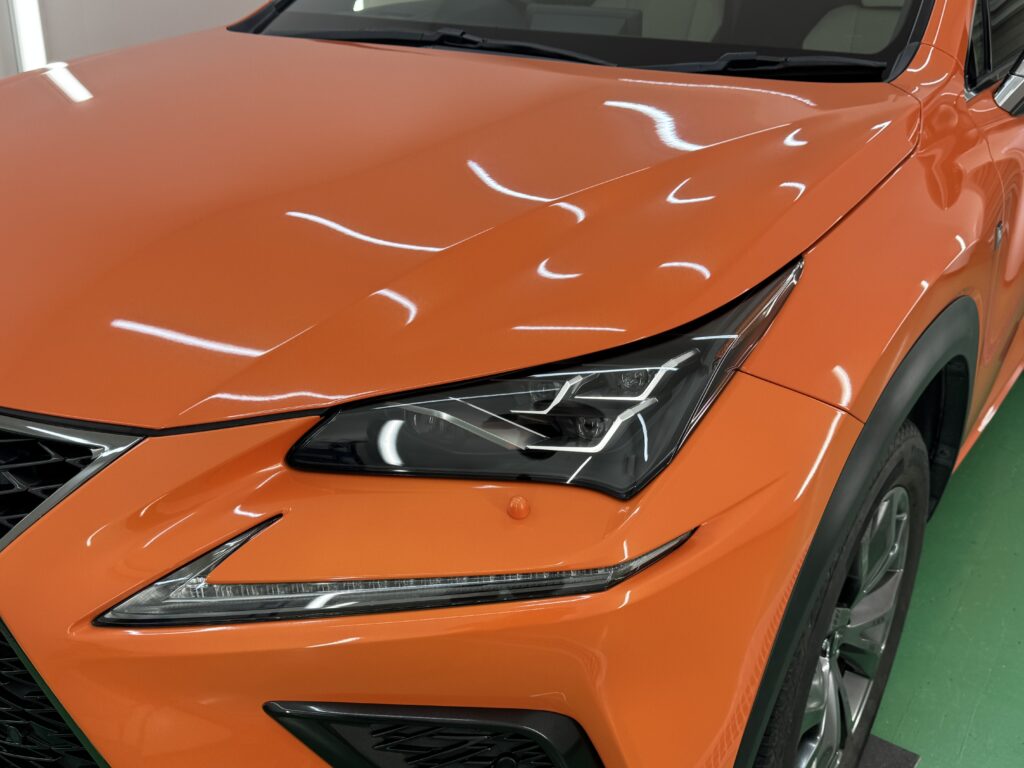LEXUS NX300 ヘッドライトリペアとクリアPPF施工完成後
