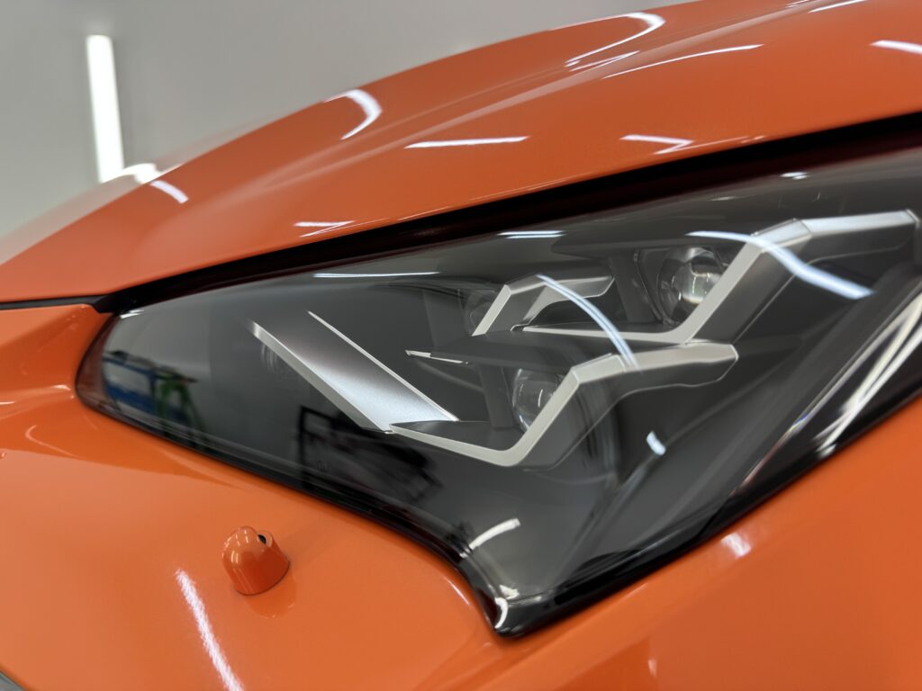 LEXUS NX300 GLOBALクリアPPF施工完成後のヘッドライト