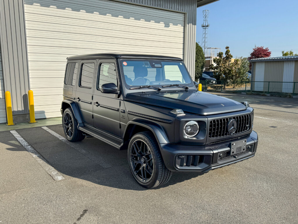 メルセデスAMG G63 Black Accent Editionのマットプロテクションフィルム全面施工完成車両