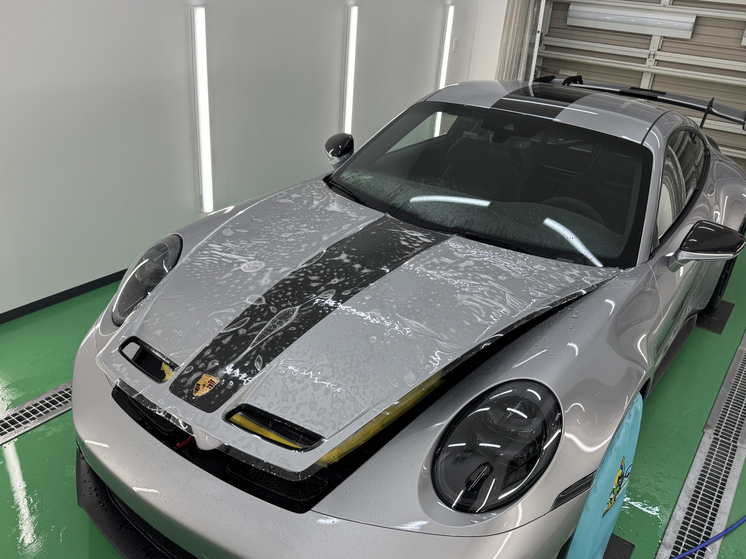ポルシェ 911 GT3のフロントフルPPF施工事例